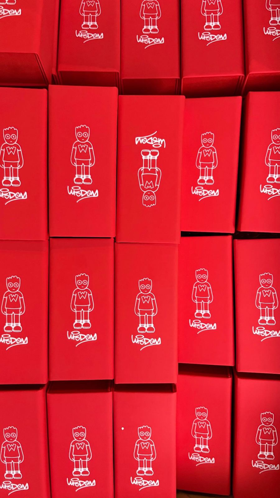Wisdom eyewear in its bubble-plastic toy box packaging
